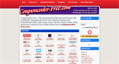 Desktop Screenshot of couponcodes-free.com